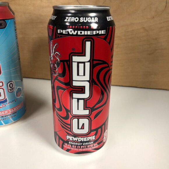 Lot of 6 G Fuel Limited Edition Energy Drink Cans Pacman Sonic Naruto Mega Man - Picture 7 of 7